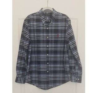 US Polo Assn Plaid Shirt Long Sleeve Button Down Casual Mens Large Preppy Office
